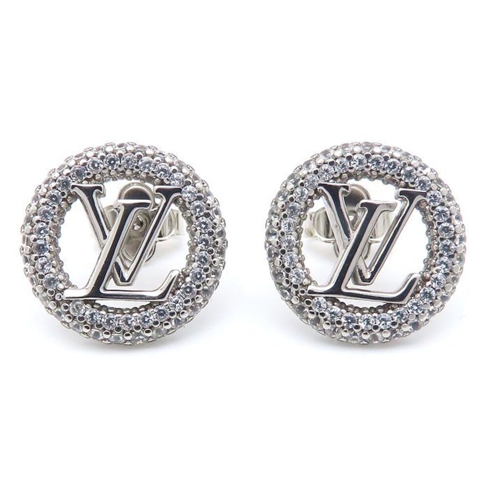 LOUIS VUITTON Louise by Night Strass LV Circle Earrings for Women M00756 295994